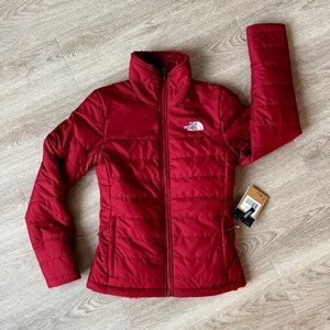 North Face Women’s Insulated Reversible Jacket, Pomegranate, XS